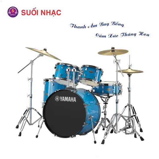 Bộ Trống Cơ Yamaha RDP0F5 Turquoise Glitter/ Champagne Glitter/ Orange Glitter/ Sky Blue/ Gloss Pale Blue + Hw780 + DS550 (không kèm cymbal) 