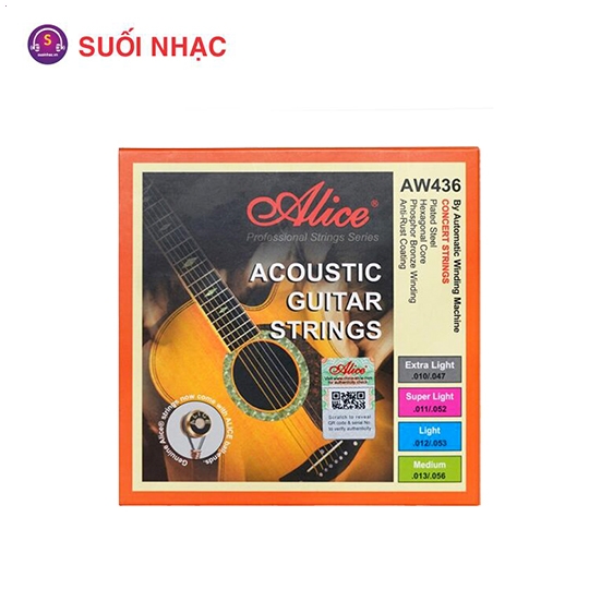 Dây guitar acoustic Alice AW436 size 12