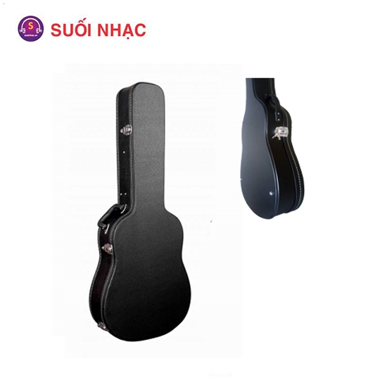 Case guitar màu đen