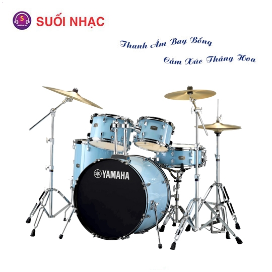 Bộ Trống Cơ Yamaha RDP2F5 Turquoise Glitter/ Champagne Glitter/ Orange Glitter/ Sky Blue/ Gloss Pale Blue + Hw780 + DS550 (không kèm cymbal)