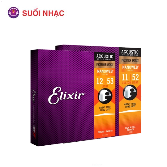 Dây Guitar acoustic Elixir  size 10-11-12