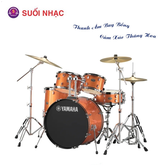 Bộ Trống Cơ Yamaha RDP0F5 Turquoise Glitter/ Champagne Glitter/ Orange Glitter/ Sky Blue/ Gloss Pale Blue + Hw780 + DS550 (không kèm cymbal) 