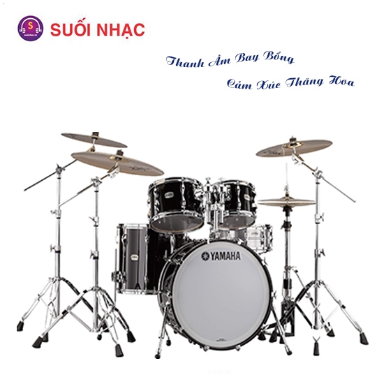 Bộ Trống Cơ Yamaha SBP2F5 Raven  Black  + Hw780 + DS550 (không kèm cymbal)