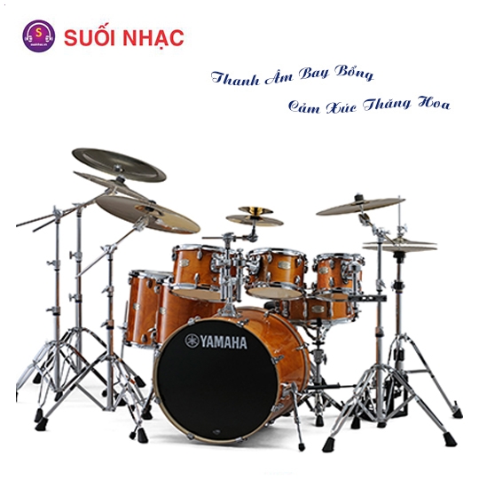 Bộ Trống Cơ Yamaha SBP2F5 Honey Amber + Hw780 + DS550 (không kèm cymbal)