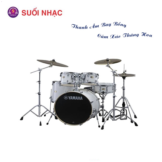 Bộ Trống Cơ Yamaha  SBP2F5 Pure White + Hw780 + DS550 (không kèm cymbal)